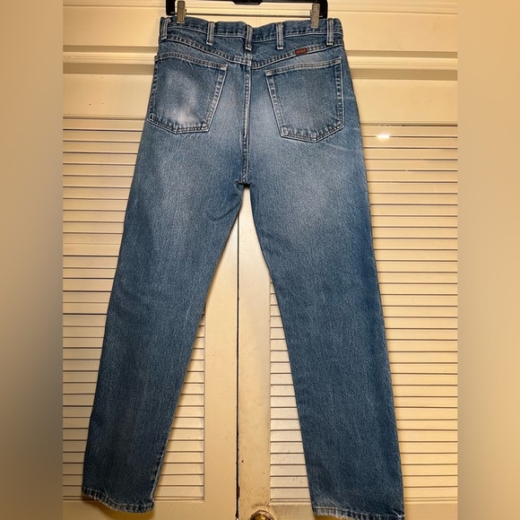Vintage 90s Rustler Regular Straight Leg Distressed Jeans Denim size 12 33x30 - Picture 10 of 13